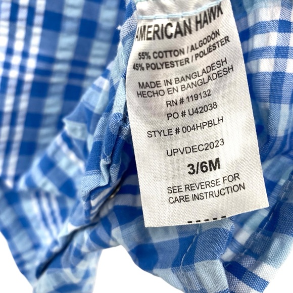 American Hawk Boys Romper Set 3-6 Months - Picture 6 of 8